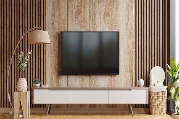 دیوار چوبی پشت تلویزیون (3)